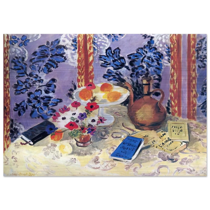 STILL LIFE 3 - Henri Matisse Brushed Aluminum Print - 70x100 cm / 28x40 inches | Henri Matisse Aluminum Print | Henri Matisse Prints