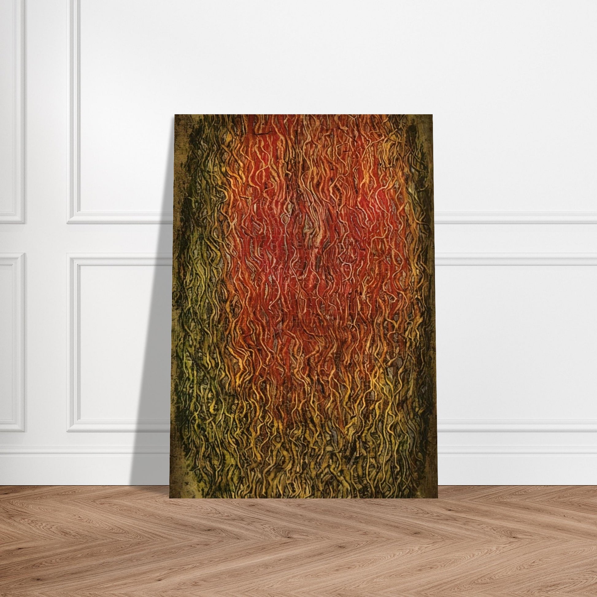 Untitled - Surrealism, Tachisme - Simon Hantai Brushed Aluminum Print - 70x100 cm / 28x40 inches | Simon Hantai Aluminum Print | Simon Hantai Prints