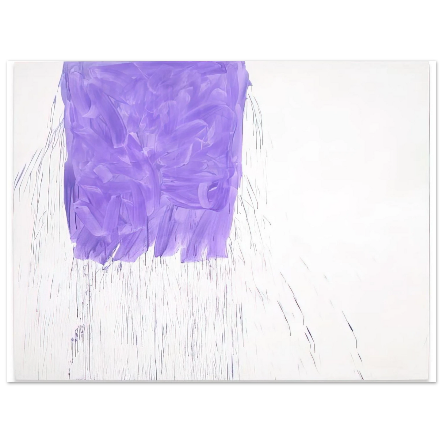 Michel Majerus - Violet - 1997  75x100 cm / 30x40inches Fine Art Poster