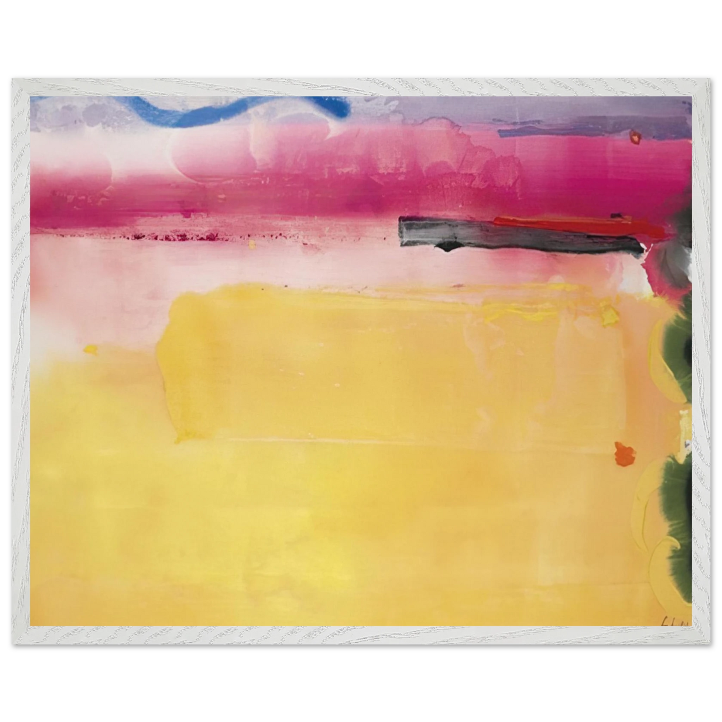 Helen Frankenthaler - Black-Eyed Susan - 1988 Wall art - 45x60 cm / 18x24 inches - Fine Art Poster-canvas - -