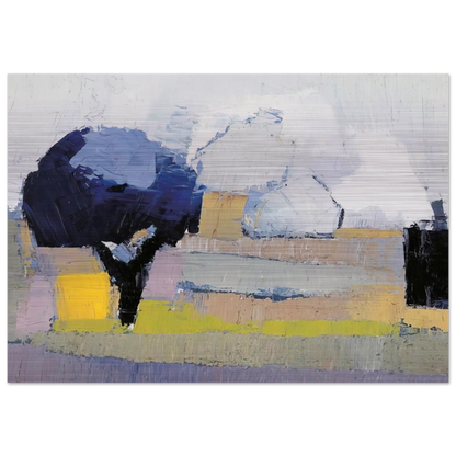 Paysage de Provence - Art Informel - Nicolas de Stael Brushed Aluminum Print - 70x100 cm / 28x40 inches | Nicolas de Stael Aluminum Print | Nicolas de Stael Prints