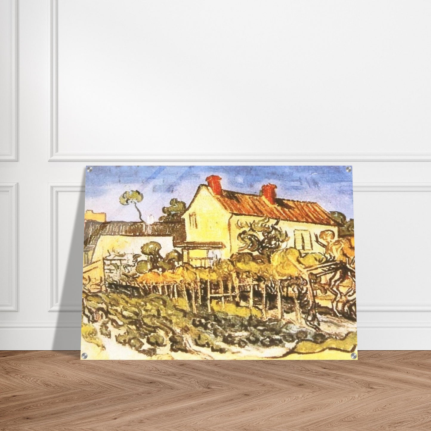 The House of Pere Eloi - Vincent van Gogh Acrylic Print - 70x100 cm / 28x40″ inches | Vincent van Gogh Wall Art | Vincent van Gogh Prints