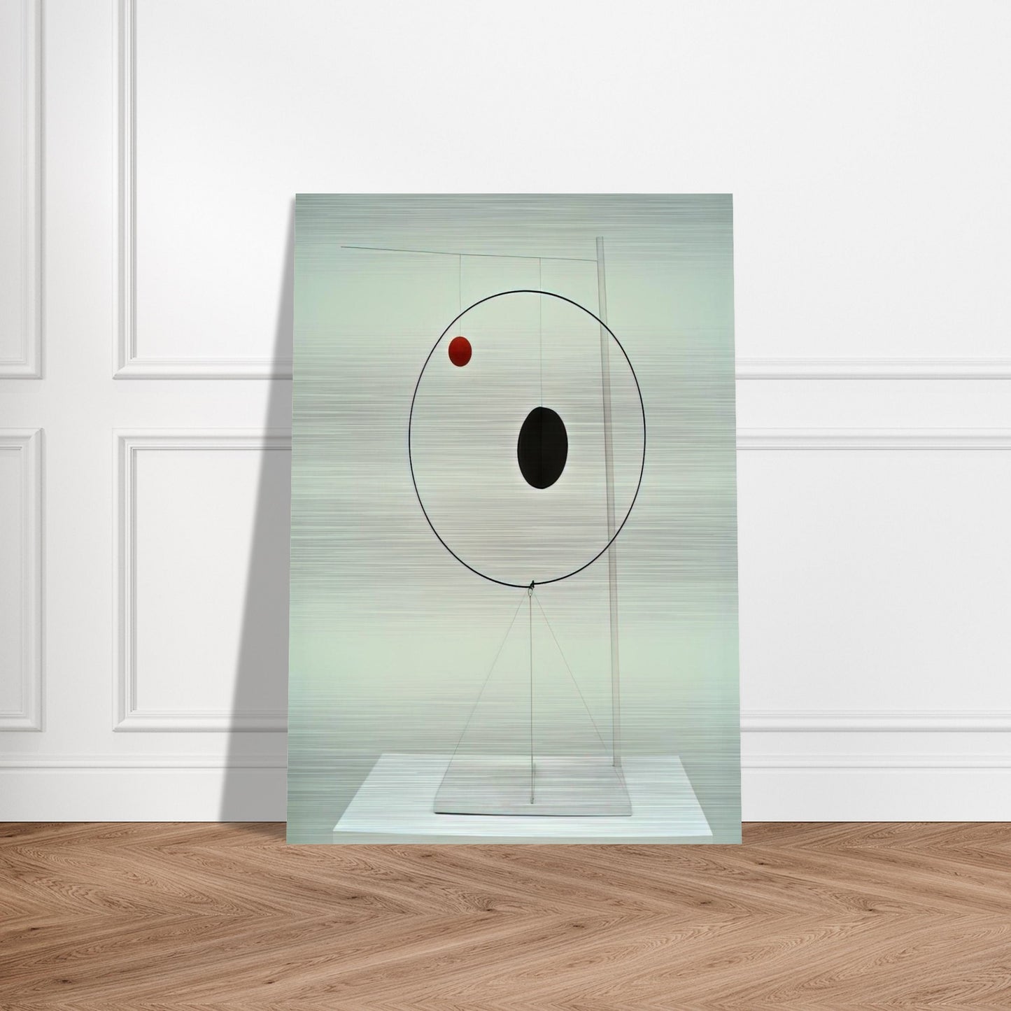 OBJECT WITH RED BALL 1931 - Alexander Calder Brushed Aluminum Print - 70x100 cm / 28x40 inches | Alexander Calder Aluminum Print | Alexander Calder Prints