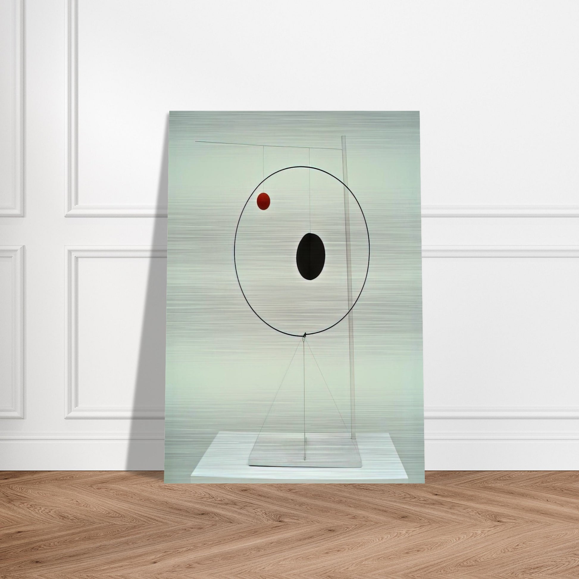 OBJECT WITH RED BALL 1931 - Alexander Calder Brushed Aluminum Print - 70x100 cm / 28x40 inches | Alexander Calder Aluminum Print | Alexander Calder Prints