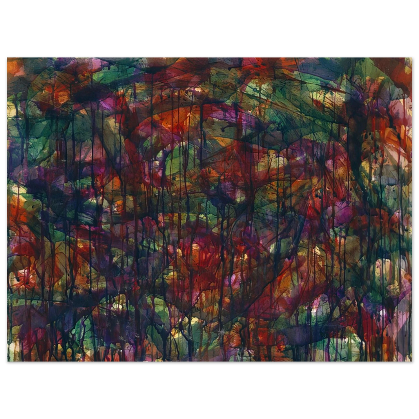 Norman Bluhm - Untitled - 1957  75x100 cm / 30x40inches Fine Art Poster