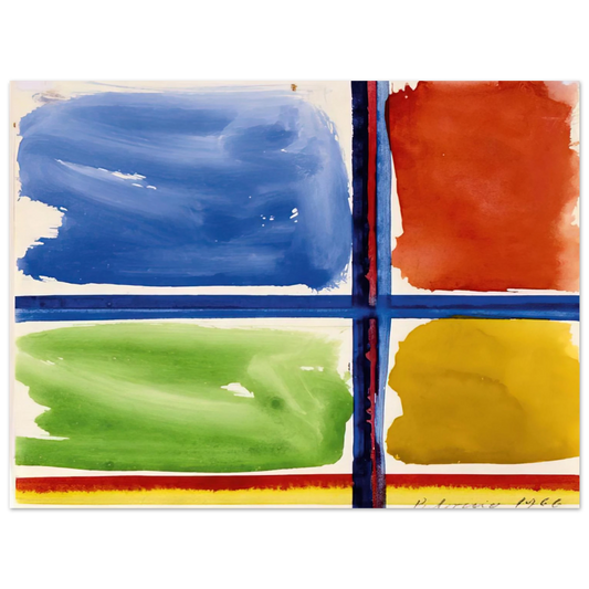 Blinky Palermo - Fensterkreuz II - 1966  75x100 cm / 30x40inches Fine Art Poster