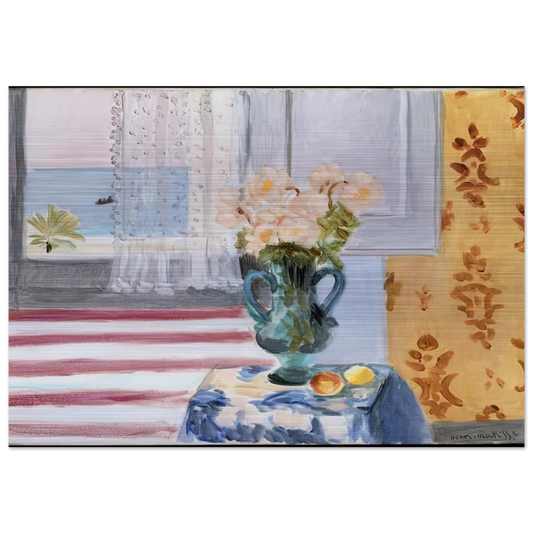 VASE OF FLOWERS 1924 - Henri Matisse Brushed Aluminum Print - 70x100 cm / 28x40 inches | Henri Matisse Aluminum Print | Henri Matisse Prints