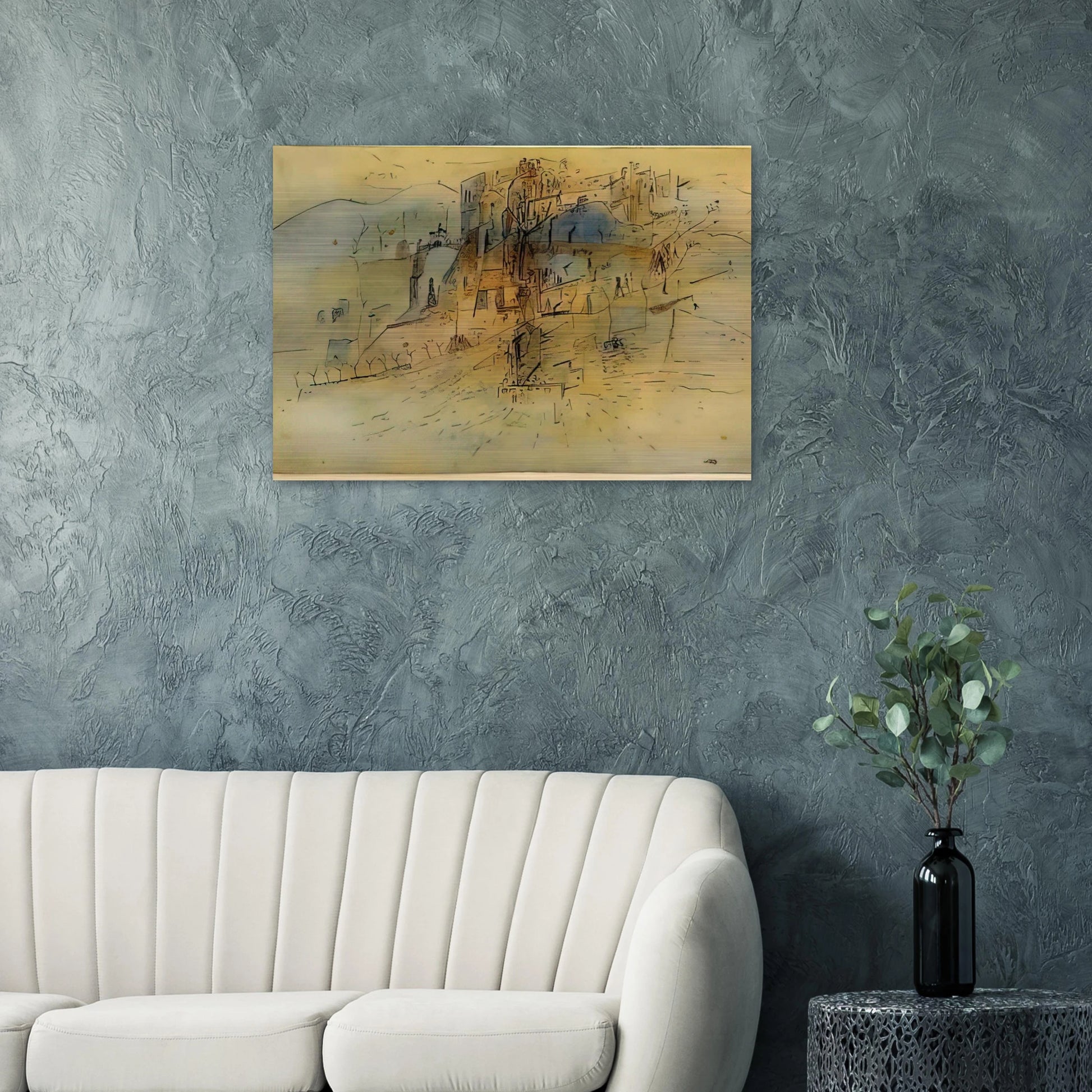 Cite - 1945 - Wols Brushed Aluminum Print - 70x100 cm / 28x40 inches | Wols Aluminum Print | Wols Prints