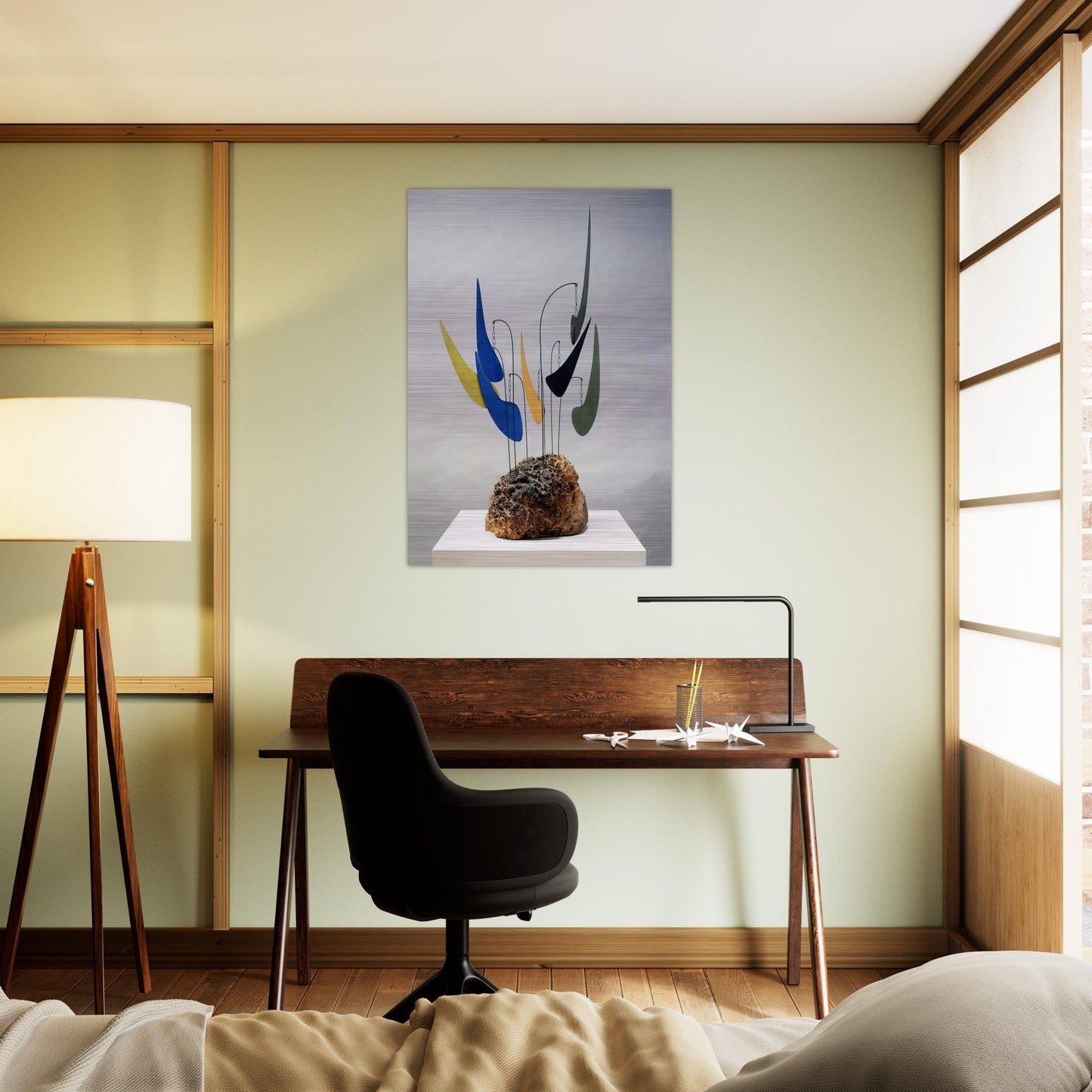 MYRTLE BURL 1941 - Alexander Calder Brushed Aluminum Print - 70x100 cm / 28x40 inches | Alexander Calder Aluminum Print | Alexander Calder Prints