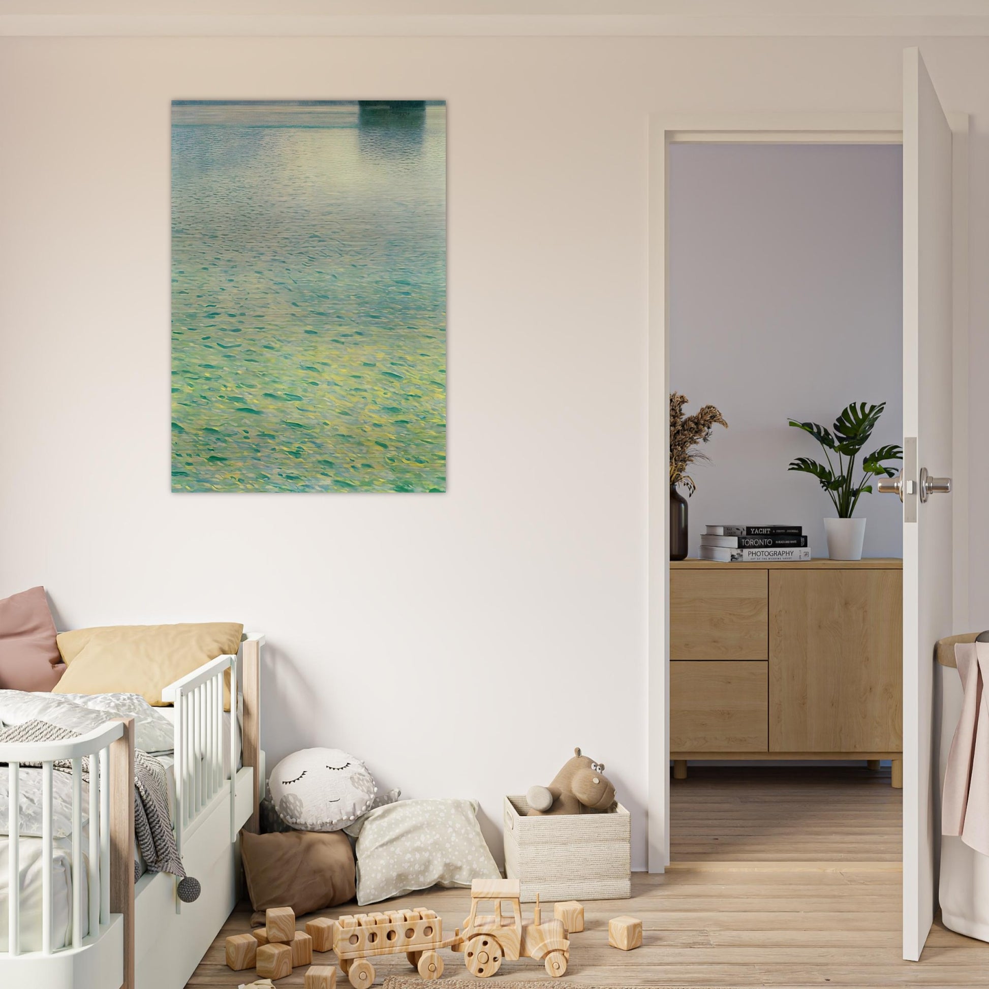 ISLAND IN THE ATTERSEE - Gustav Klimt Brushed Aluminum Print - 70x100 cm / 28x40 inches | Gustav Klimt Aluminum Print | Gustav Klimt Prints