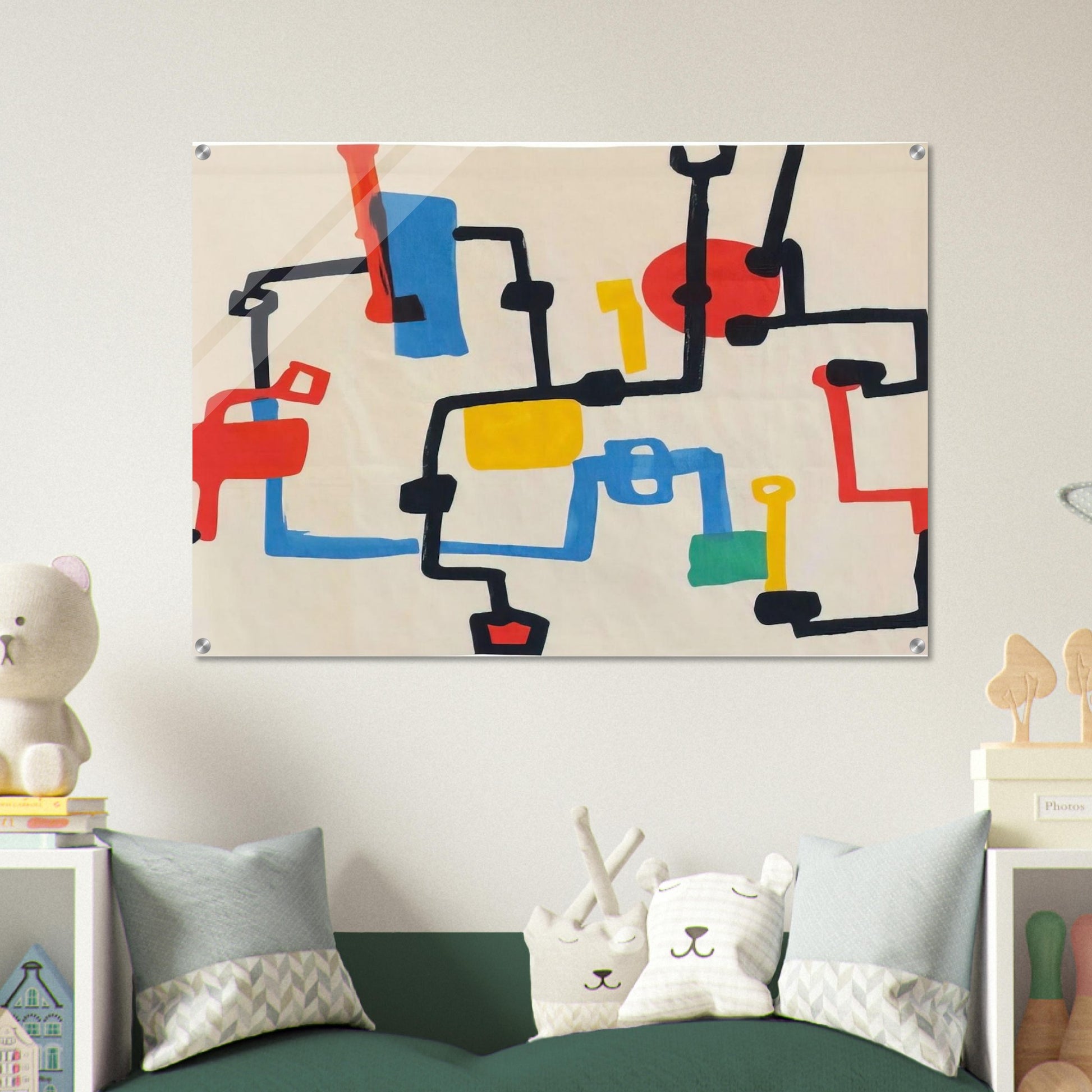 Oil Fields - Etel Adnan Acrylic Print - 70x100 cm / 28x40″ inches