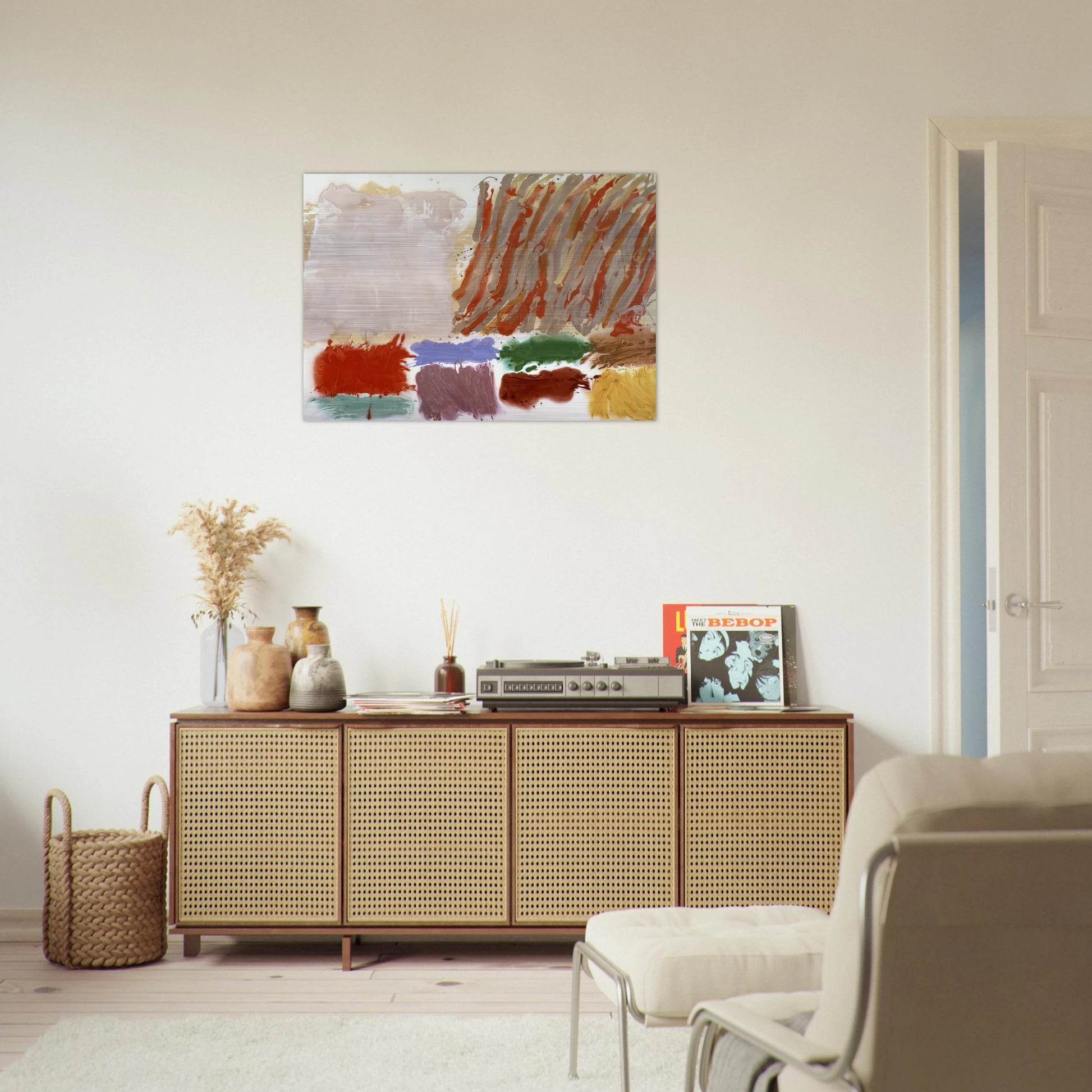 Orlando - 1980 - Albert Irvin Brushed Aluminum Print - 70x100 cm / 28x40 inches | Albert Irvin Aluminum Print | Albert Irvin Prints