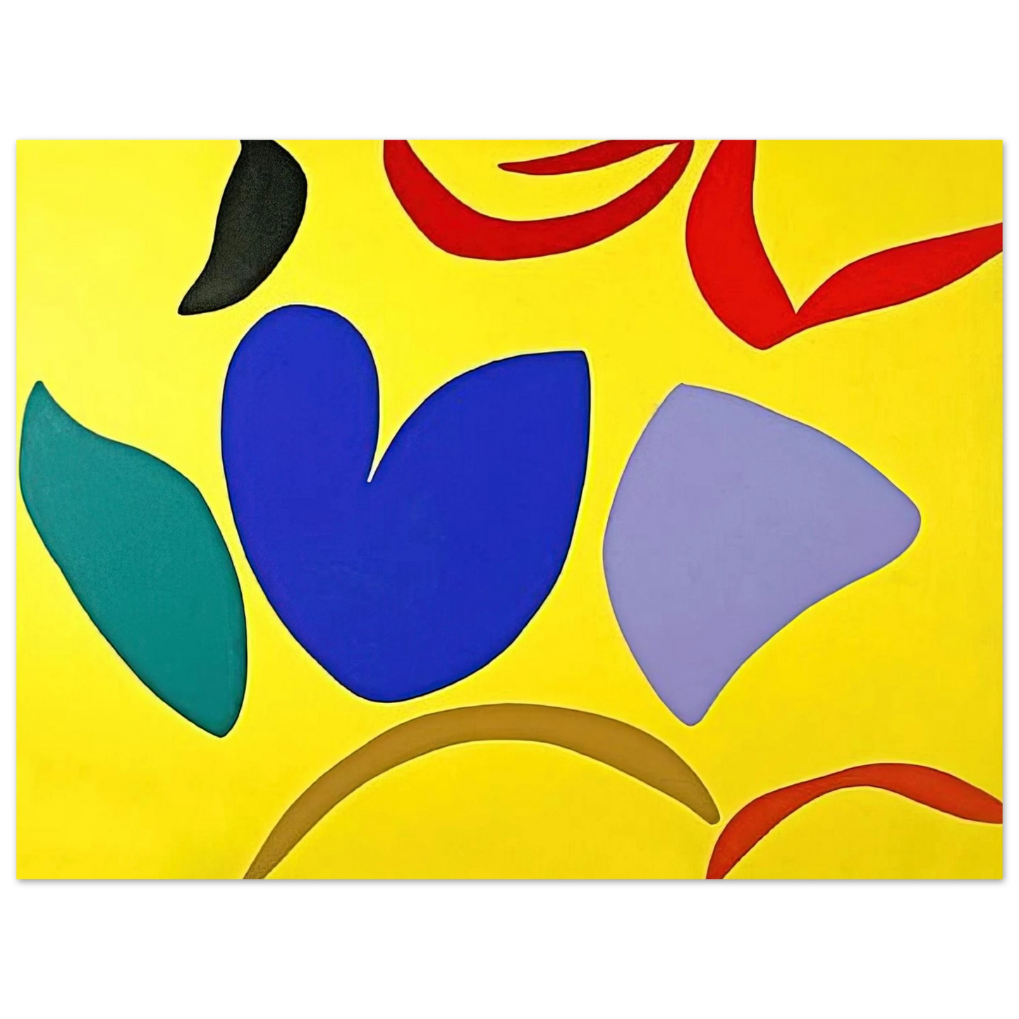 Ray Parker - M-yellow - 1965  75x100 cm / 30x40inches Fine Art Poster