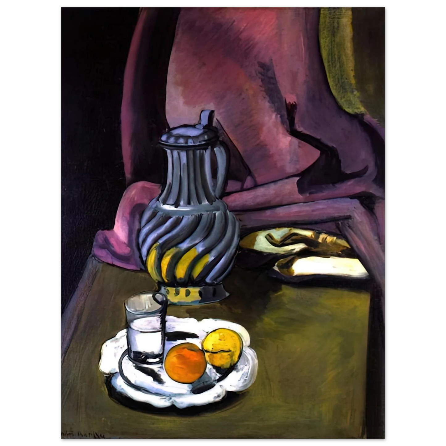 Henri Matisse - THE PEWTER JUG 1917  75x100 cm / 30x40inches Fine Art Poster