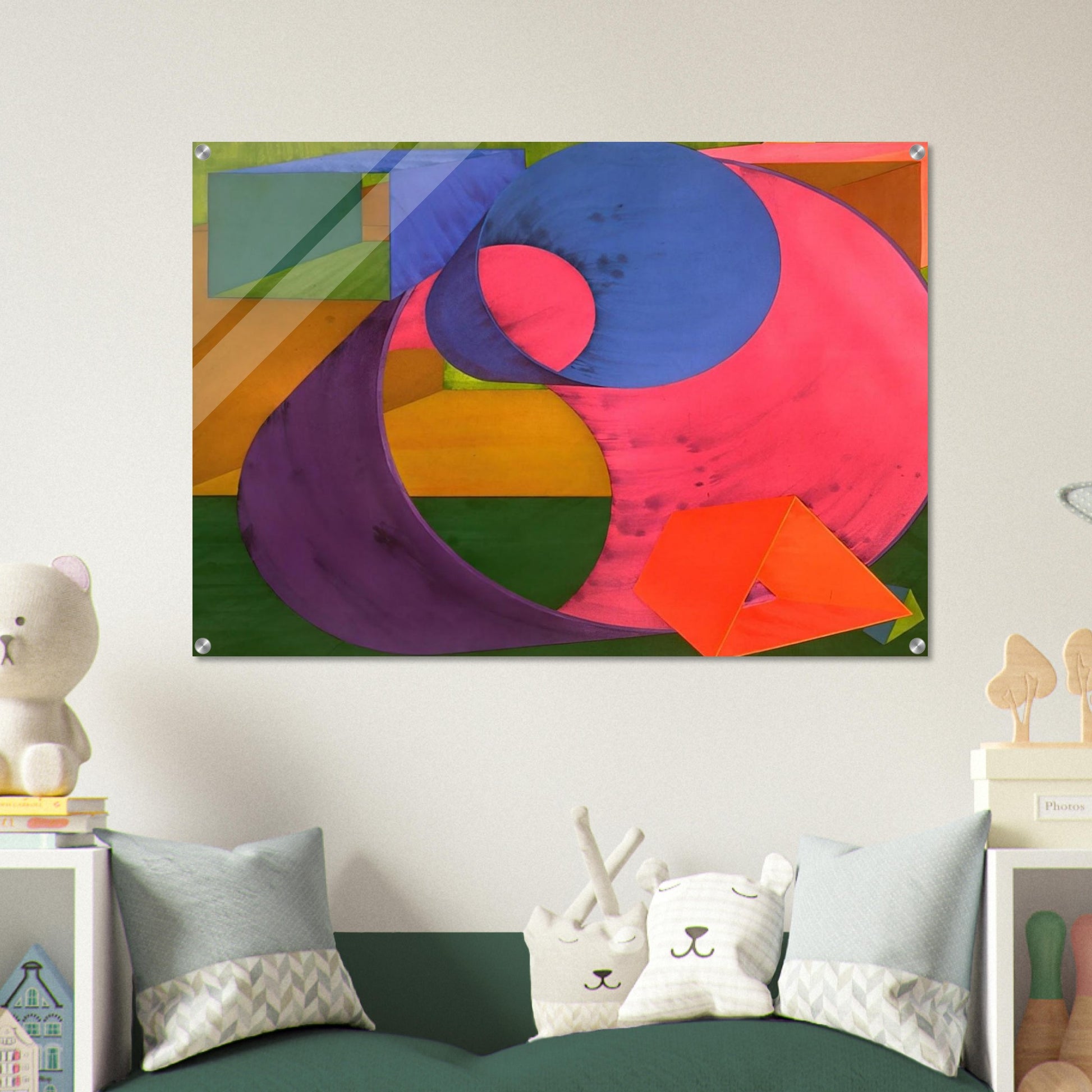 Indigo - Al Held Acrylic Print - 70x100 cm / 28x40″ inches