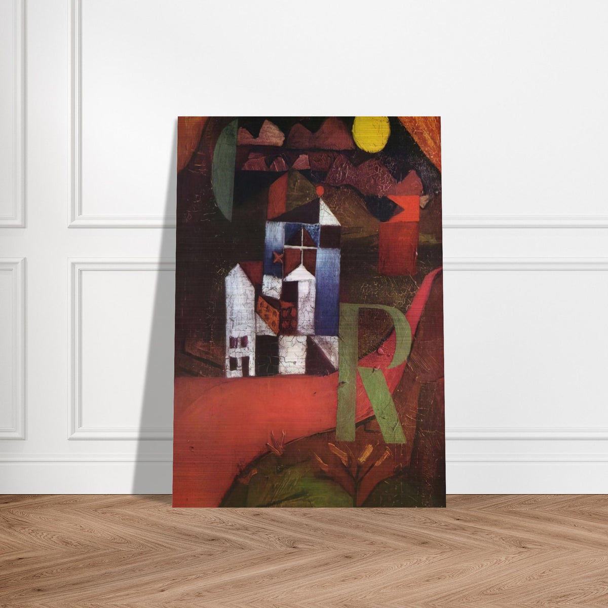 VILLA R 1919 - Paul Klee Brushed Aluminum Print - 70x100 cm / 28x40 inches | Paul Klee Aluminum Print | Paul Klee Prints
