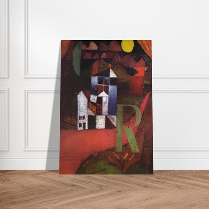 VILLA R 1919 - Paul Klee Brushed Aluminum Print - 70x100 cm / 28x40 inches | Paul Klee Aluminum Print | Paul Klee Prints