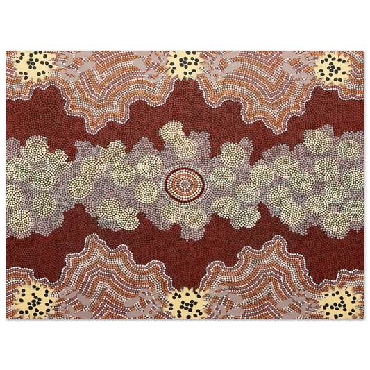 Clifford Possum Tjapaltjarri - Malaka Honey Ant Dreaming - 1992  75x100 cm / 30x40inches Fine Art Poster