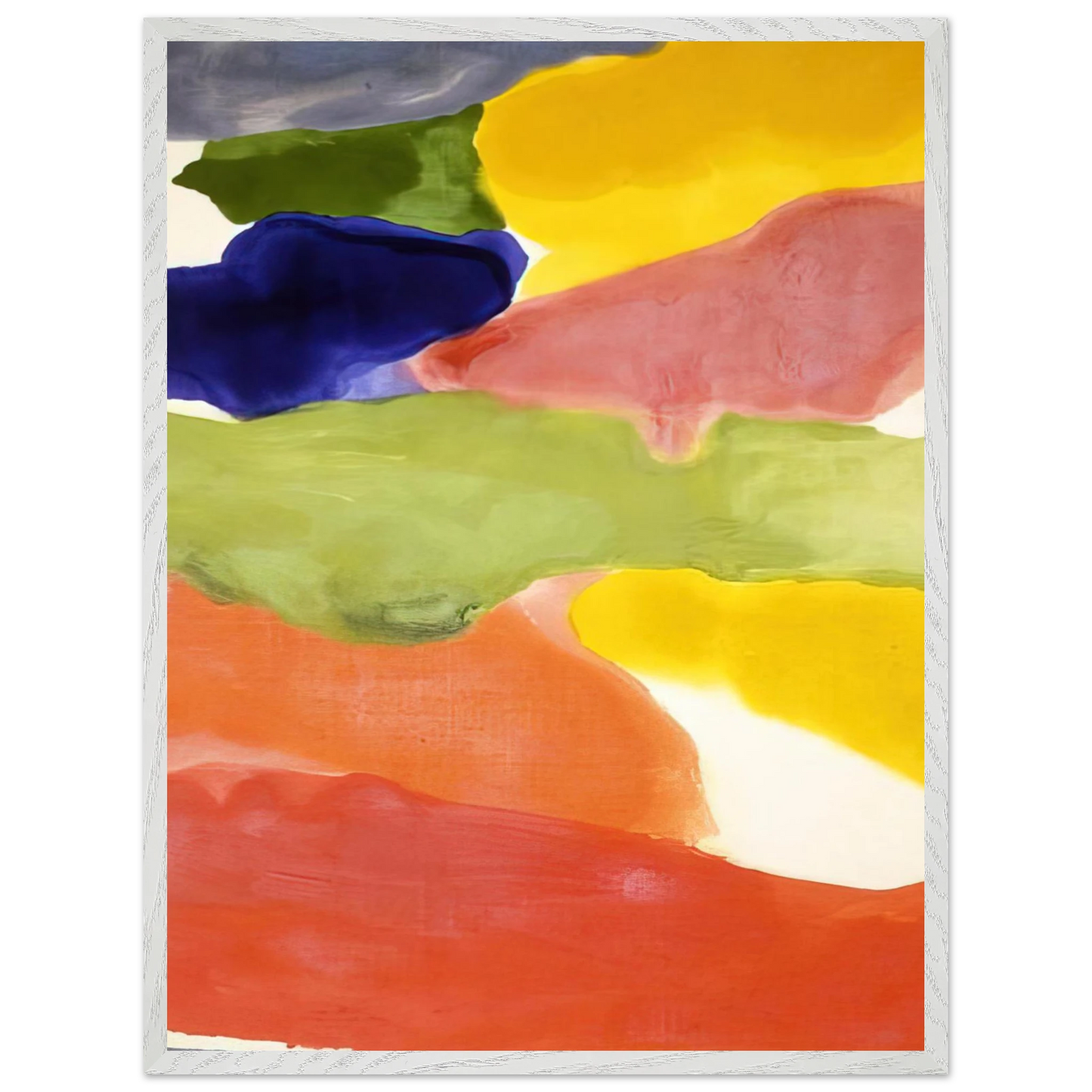 Helen Frankenthaler - Tutti-Fruitti - 1966 Wall art - A1 (59.4 x 84.1  cm) - Premium Wooden Framed Poster With Fine Art Paper-canvas - Black frame