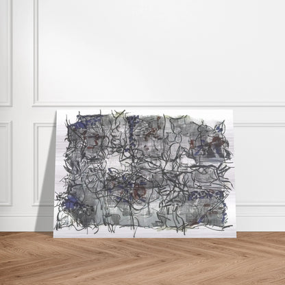 Jute IV - Jean-Paul Riopelle Brushed Aluminum Print - 70x100 cm / 28x40 inches | Jean-Paul Riopelle Aluminum Print | Jean-Paul Riopelle Prints