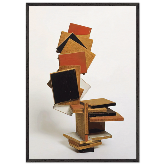 DIVERTIMENTO 1995 - Esteban Vicente 70x100 cm / 28x40 inches Framed Art Print – Black Wooden Frame