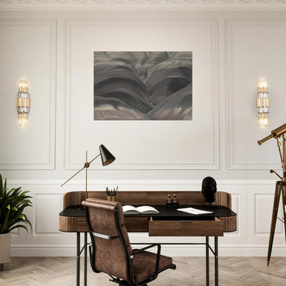 Black Place I - Georgia O'Keeffe Brushed Aluminum Print - 70x100 cm / 28x40 inches | Georgia O'Keeffe Aluminum Print | Georgia O'Keeffe Prints