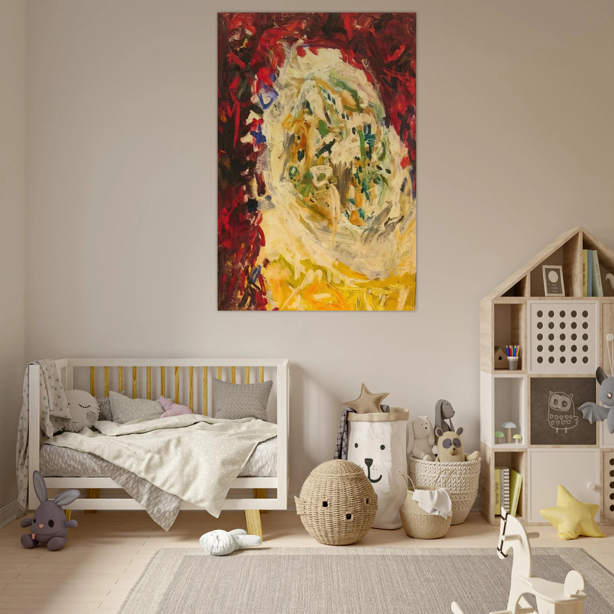 Christmas Tree - 1956 - Gene Davis Art Prints - 100x150 cm / 40x60″ inches | Gene Davis Poster | Gene Davis Prints