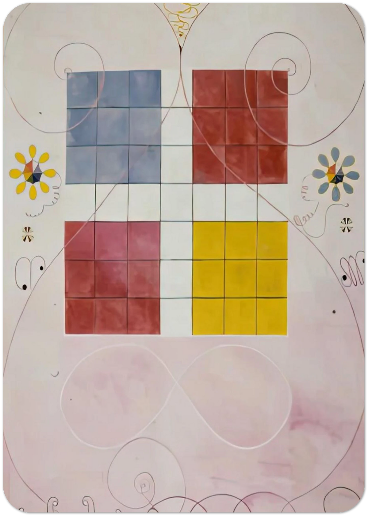 DE TIO ST RSTA N 10 ALDERDOMEN 1907 By Hilma af Klint Pack of 10 Post Cards | Hilma af Klint Post Cards | A6 (10.5 x 14.8 cm) - 4.1 x 5.8 inches