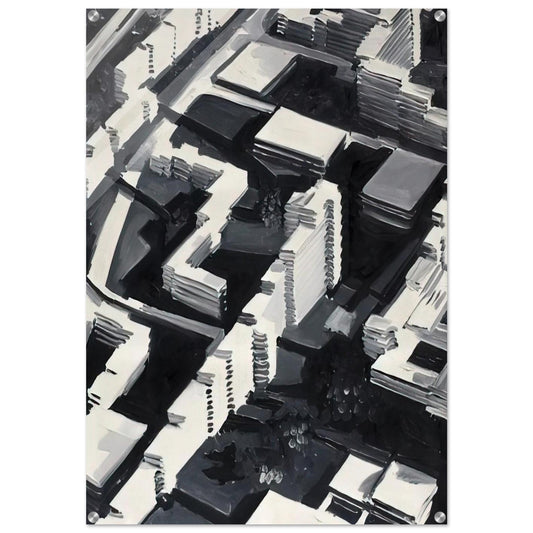 TOWNSCAPE SA 1969 - Gerhard Richter Acrylic Print - 70x100 cm / 28x40″ inches
