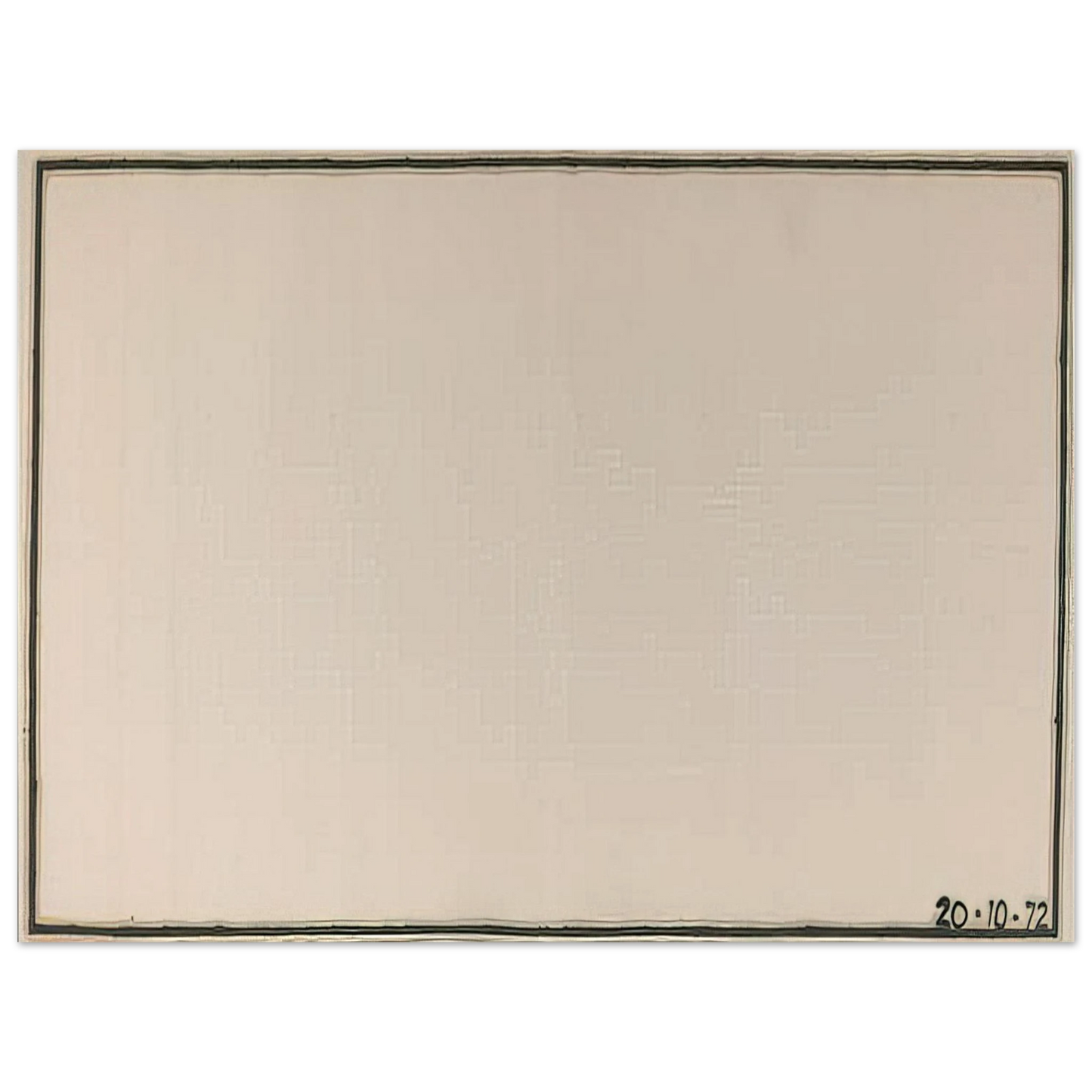 Bob Law - Mr Paranoia VII 20.10.72 No. 106 - 1972  75x100 cm / 30x40inches Fine Art Poster