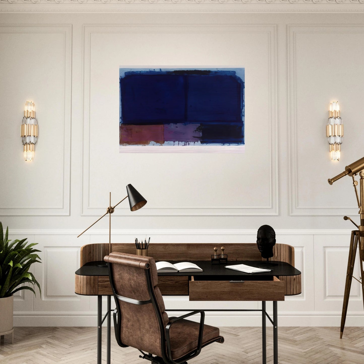 Vigil - 1980 - John Hoyland Brushed Aluminum Print - 70x100 cm / 28x40 inches | John Hoyland Aluminum Print | John Hoyland Prints