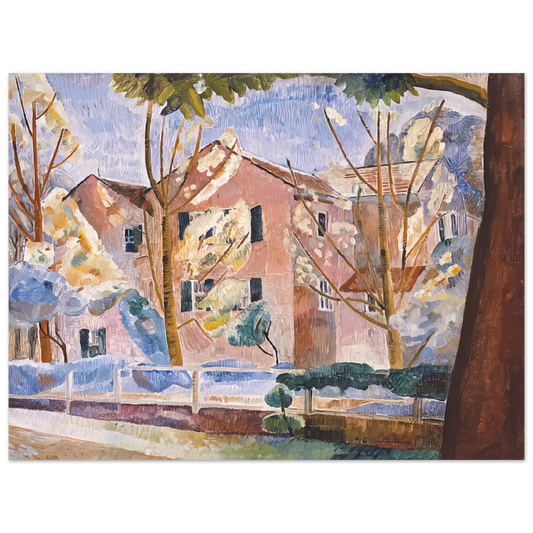 Grace Cossington Smith - House with trees - 1935  75x100 cm / 30x40inches Fine Art Poster