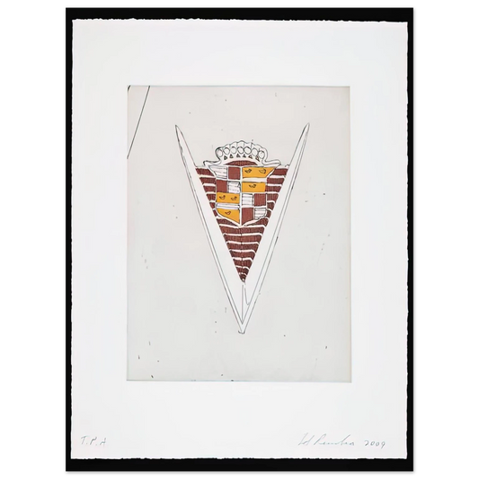 Edward Ruscha - CADILLAC MOTOR CITY SERIES 2009  75x100 cm / 30x40inches Fine Art Poster