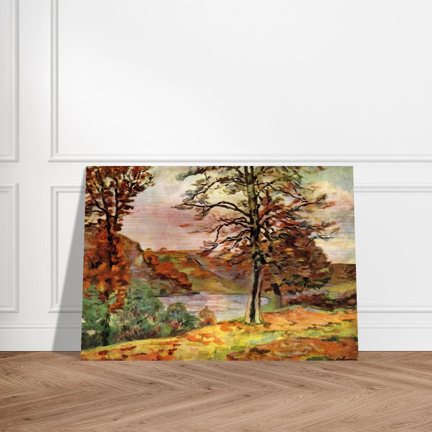 Landscape - 1870 - Armand Guillaumin Brushed Aluminum Print - 70x100 cm / 28x40 inches | Armand Guillaumin Aluminum Print | Armand Guillaumin Prints