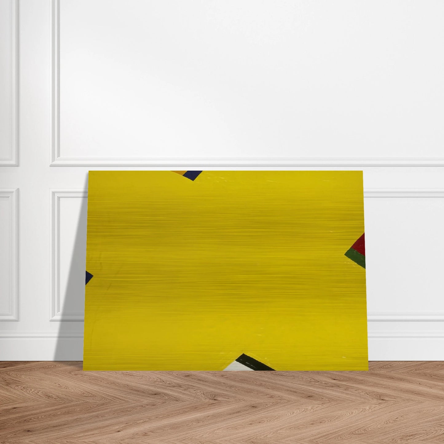 Yellow - Al Held Brushed Aluminum Print - 70x100 cm / 28x40 inches | Al Held Aluminum Print | Al Held Prints