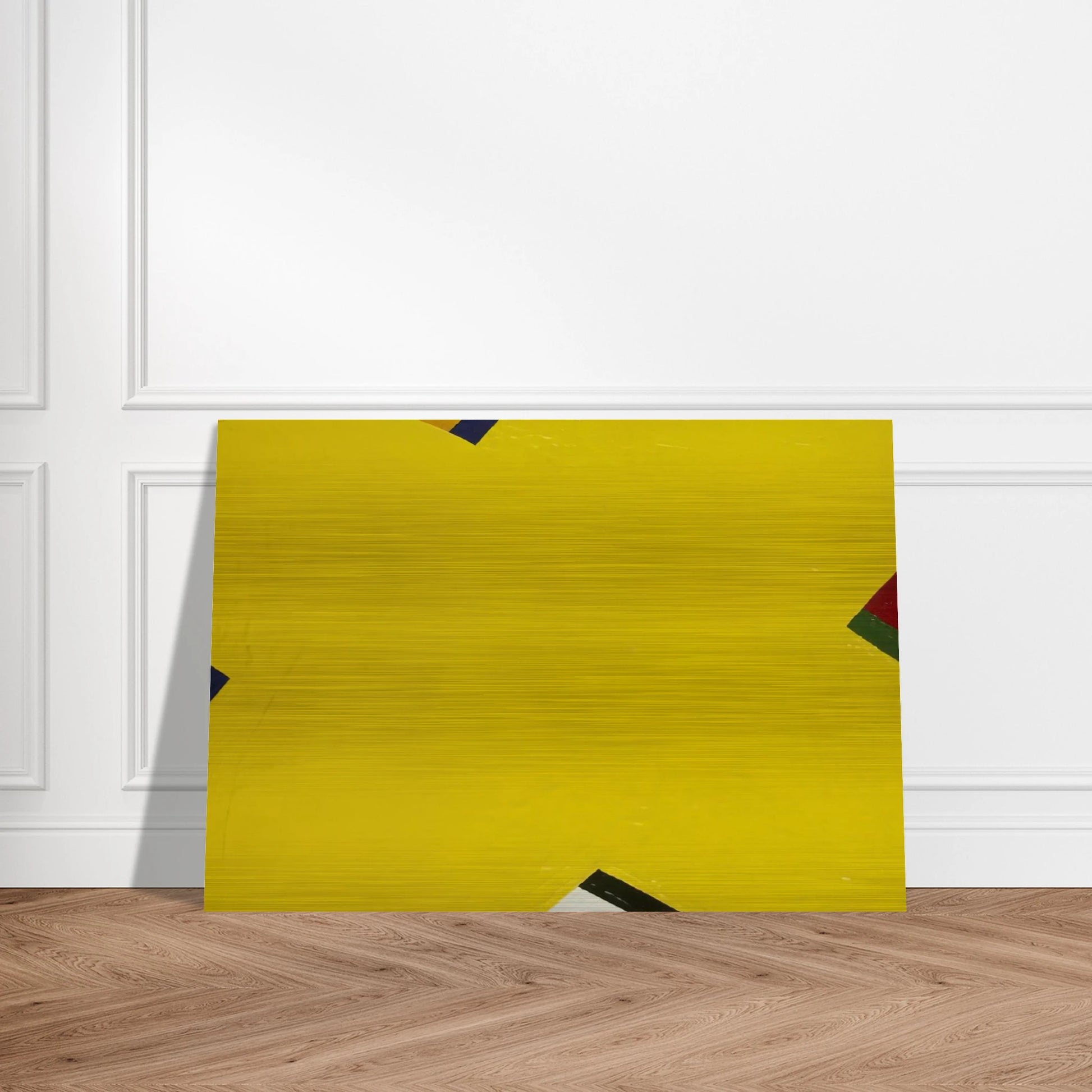 Yellow - Al Held Brushed Aluminum Print - 70x100 cm / 28x40 inches | Al Held Aluminum Print | Al Held Prints