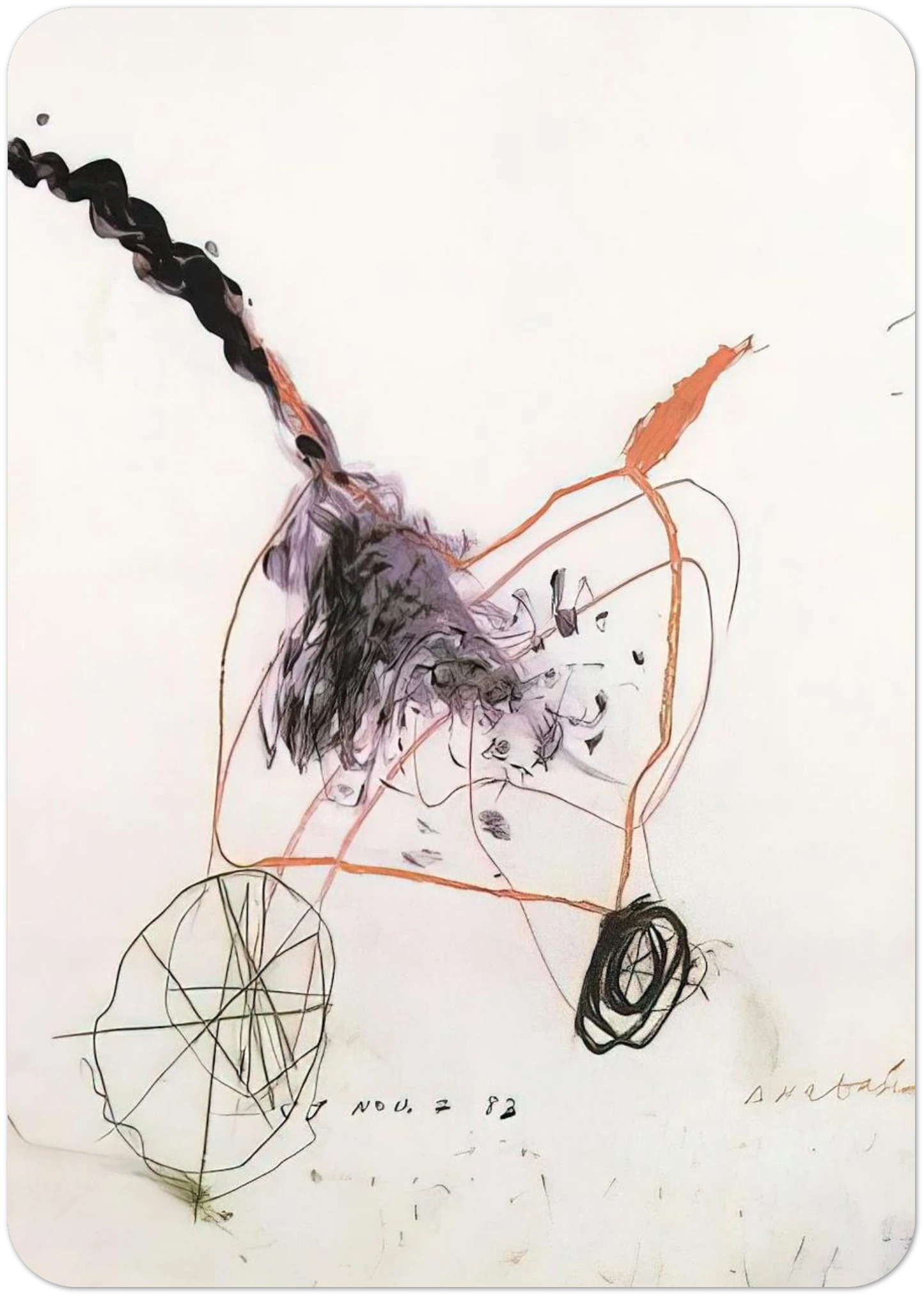 Anabasis By Cy Twombly Pack of 10 Post Cards | Cy Twombly Post Cards | A6 (10.5 x 14.8 cm) - 4.1 x 5.8 inches