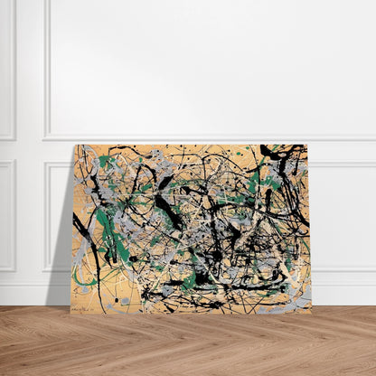 NUMBER 17 1949 - Jackson Pollock Brushed Aluminum Print - 70x100 cm / 28x40 inches | Jackson Pollock Aluminum Print | Jackson Pollock Prints