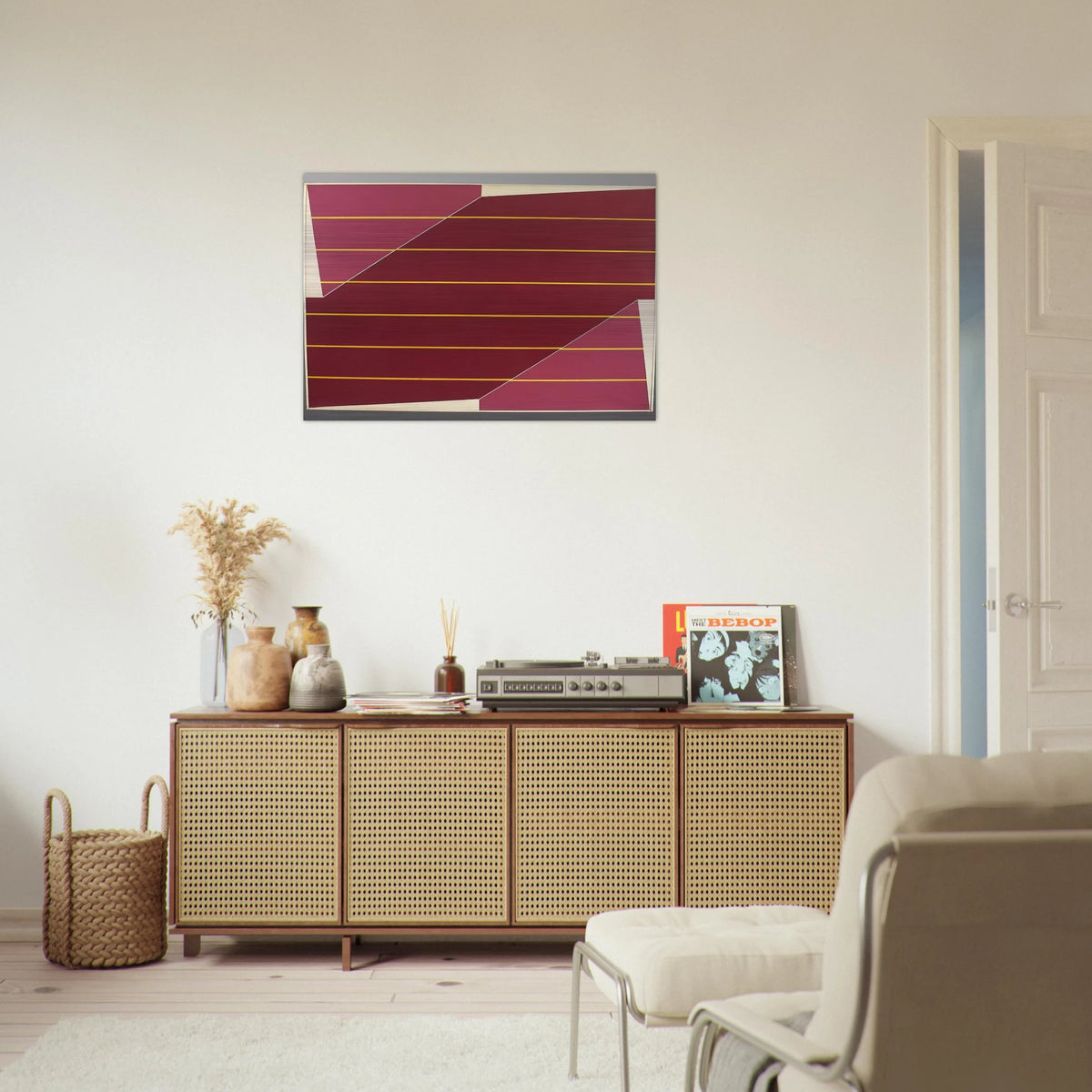 Line Rotation - 1964 - Larry Zox Brushed Aluminum Print - 70x100 cm / 28x40 inches | Larry Zox Aluminum Print | Larry Zox Prints