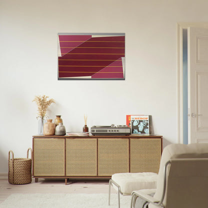 Line Rotation - 1964 - Larry Zox Brushed Aluminum Print - 70x100 cm / 28x40 inches | Larry Zox Aluminum Print | Larry Zox Prints