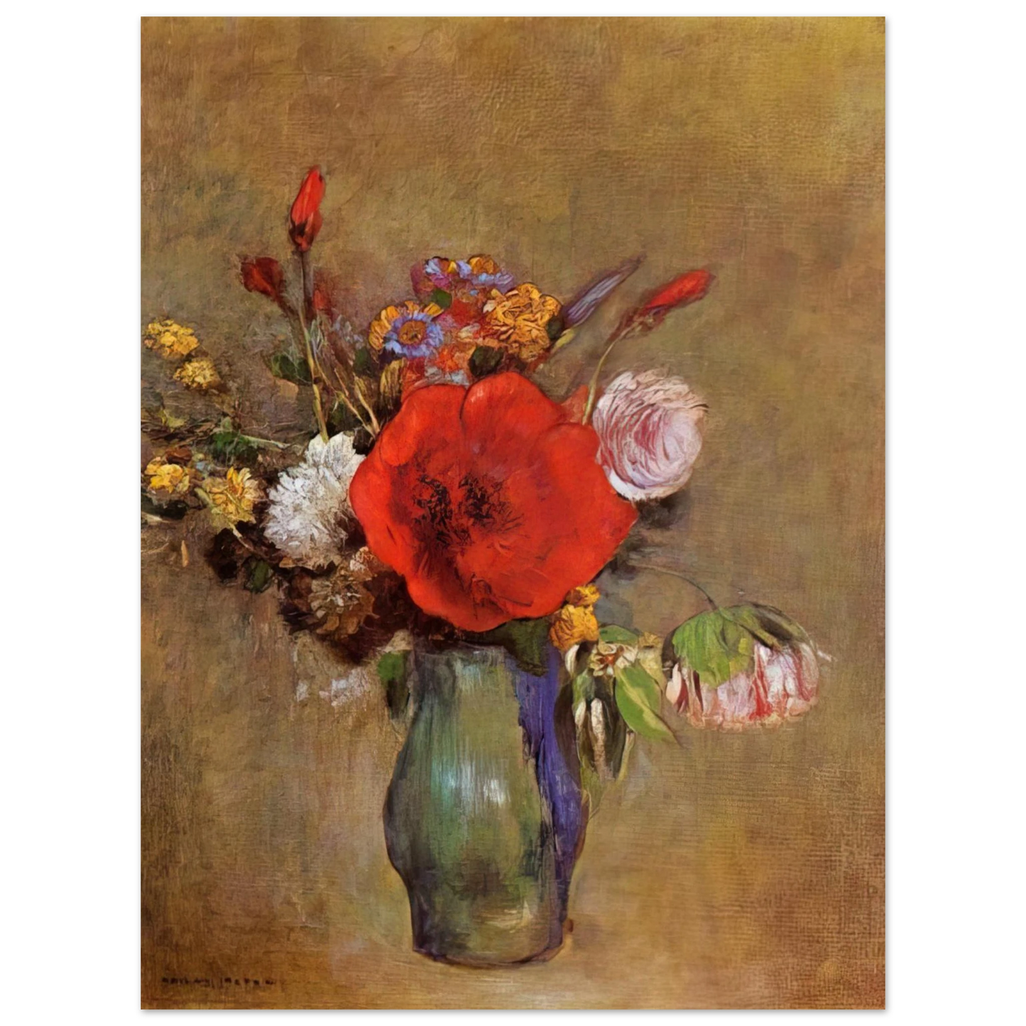 Odilon Redon - VASE OF FLOWERS 11  75x100 cm / 30x40inches Fine Art Poster