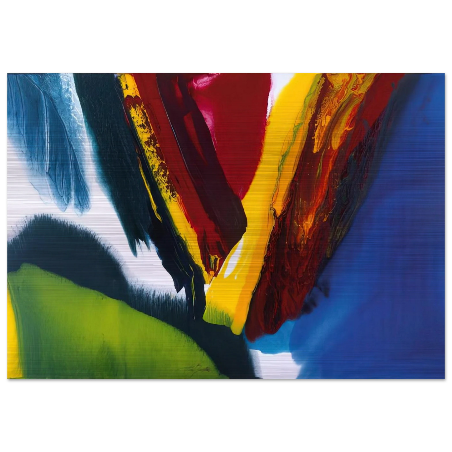 Phenomena Intervening Mantle - 2006 - Paul Jenkins Brushed Aluminum Print - 70x100 cm / 28x40 inches | Paul Jenkins Aluminum Print | Paul Jenkins Prints