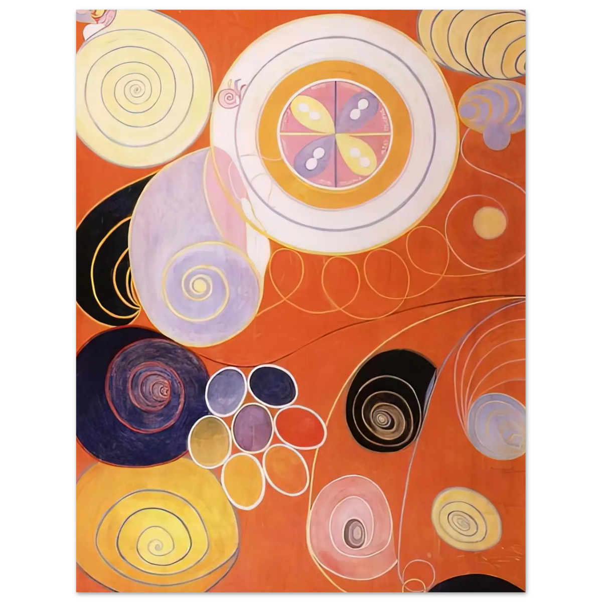Hilma af Klint - THEY TENS MAINSTAY IV 1907 Wall art - A1 (59.4 x 84.1  cm) - Fine Art Poster - -