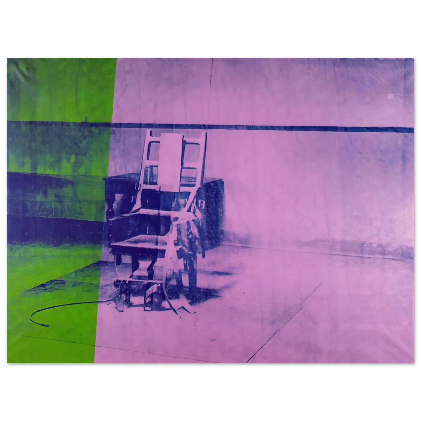 Andy Warhol - Big electric chair Fine Art Poster