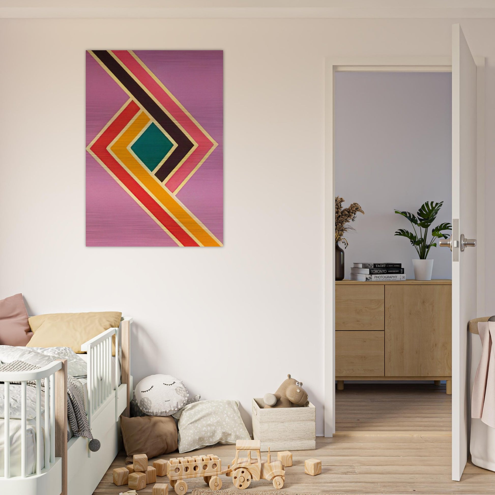 Comet I - Sam Gilliam Brushed Aluminum Print - 70x100 cm / 28x40 inches | Sam Gilliam Aluminum Print | Sam Gilliam Prints