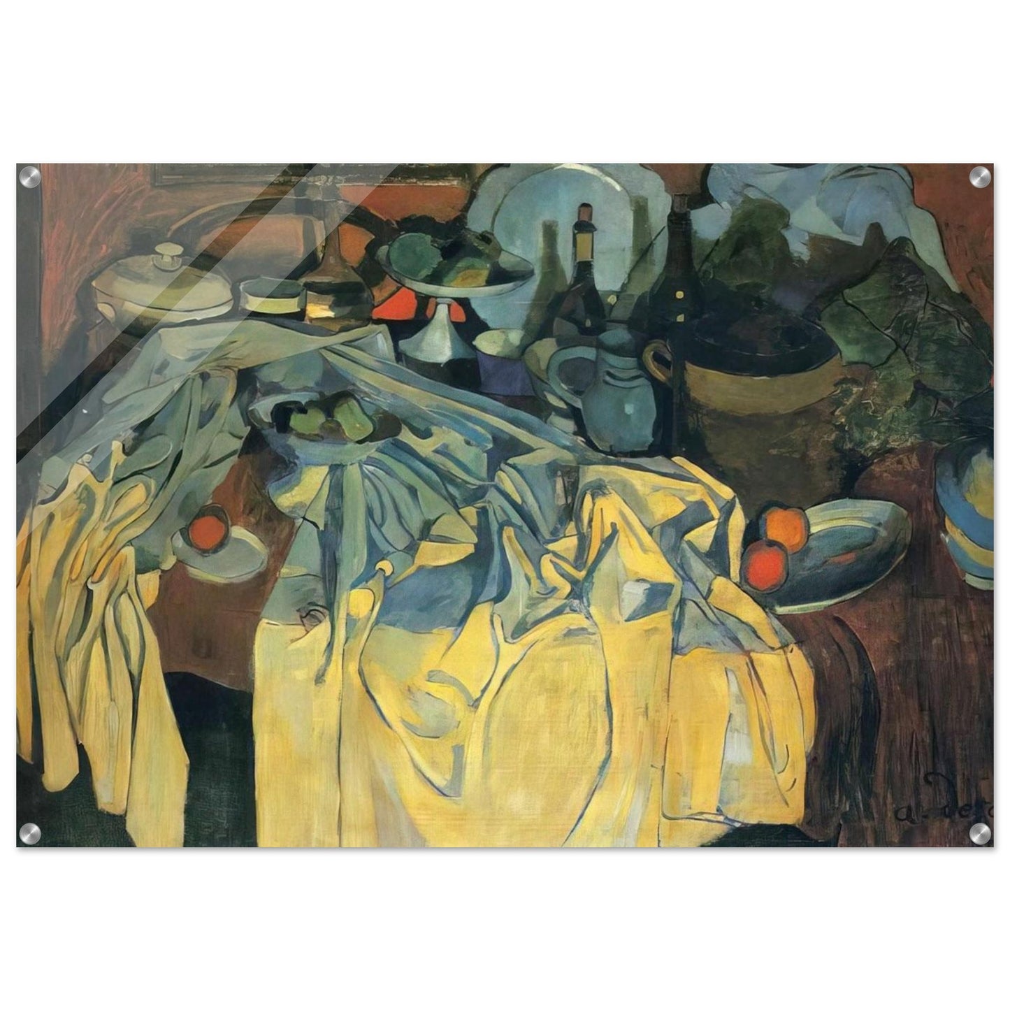STILL LIFE ON THE TABLE 1904 - Andre Derain Acrylic Print - 70x100 cm / 28x40″ inches