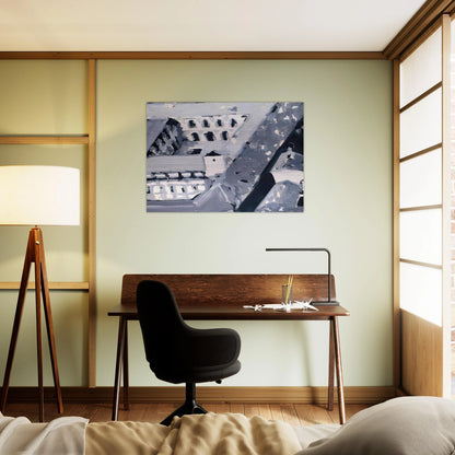 TOWNSCAPE M5 1968 - Gerhard Richter Brushed Aluminum Print - 70x100 cm / 28x40 inches | Gerhard Richter Aluminum Print | Gerhard Richter Prints