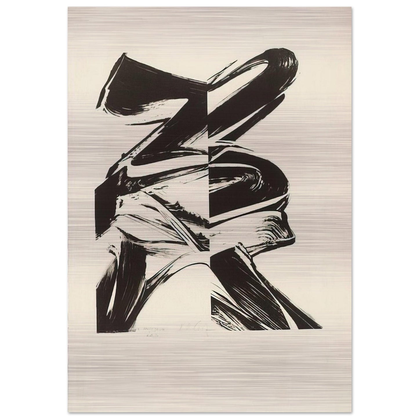 Untitled From a Laugh without Mouth - Karl Otto Gotz Brushed Aluminum Print - 70x100 cm / 28x40 inches | Karl Otto Gotz Aluminum Print | Karl Otto Gotz Prints