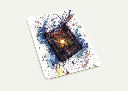 Falling Star  L. L249  By Sam Francis Pack of 10 Post Cards | Sam Francis Post Cards | A6 (10.5 x 14.8 cm) - 4.1 x 5.8 inches