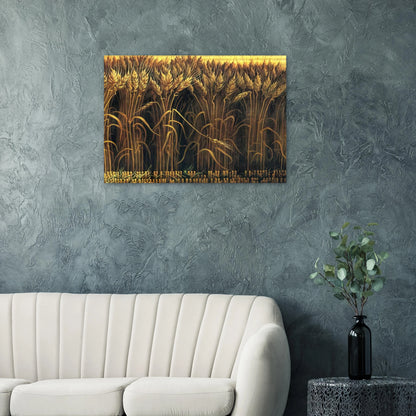 WHEAT - Thomas Hart Benton Brushed Aluminum Print - 70x100 cm / 28x40 inches | Thomas Hart Benton Aluminum Print | Thomas Hart Benton Prints
